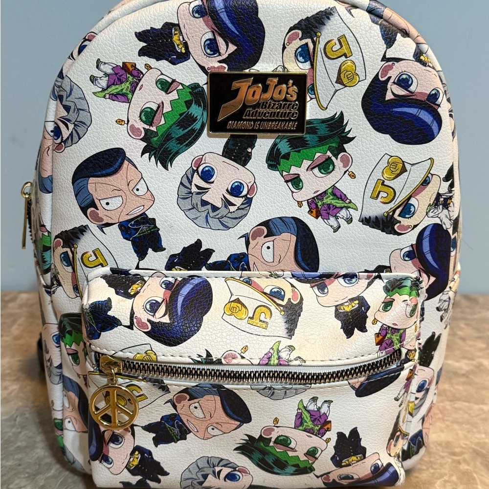 Bioworld JoJo's Bizarre Adventure White Chibi Character Mini Backpack NFS